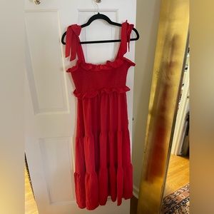 Perfect light summer red dress